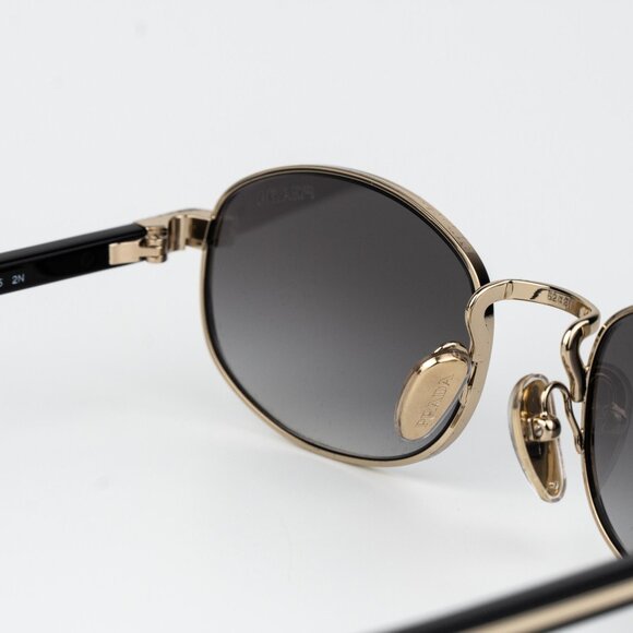 Prada Women Sunglasses Gold Grey Gradient Oval PRB53S ZVN02C NEW AUTHENTIC - Picture 9 of 14